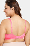 Rosaline Everyday Double Layered Non Wired 3/4th Coverage Super Support Bra - Pink Lemonade — thumbnail 2